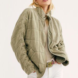 Free People Quilted Dolman Jacket